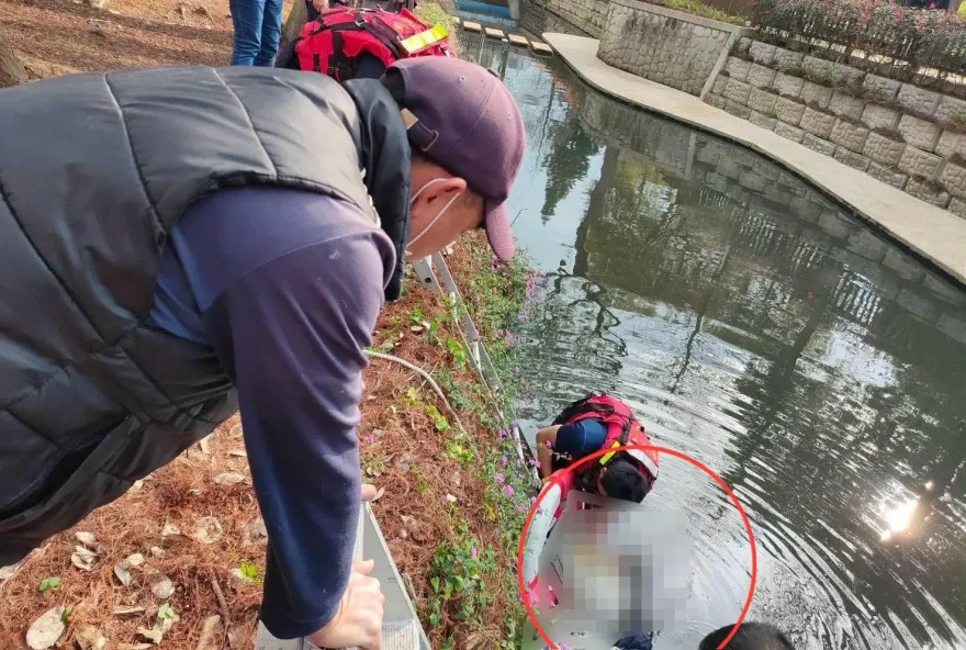 快訊/士林官邸老婦失足跌落大排　警消搭梯搶救上岸送醫